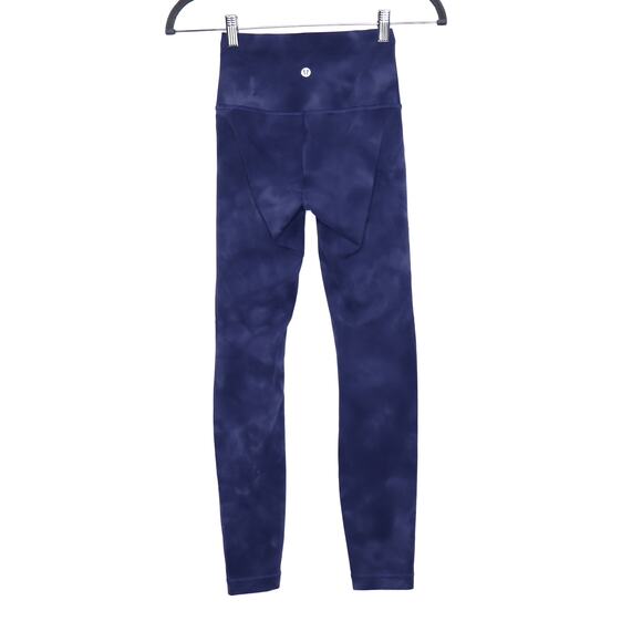 LULULEMON Wunder Train High-Rise Tight Diamond Dye Shade Naval Blue Women's 2 - Picture 4 of 12